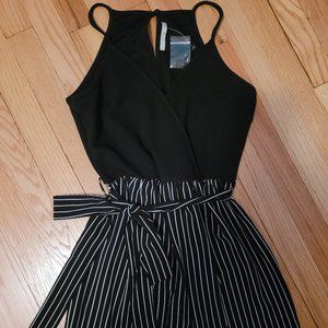 Jumpsuit.  Size Medium.  Black/White